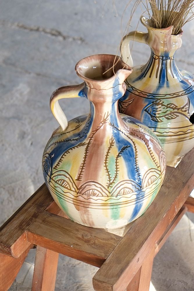 Mijas, Spain. Clay water jugs